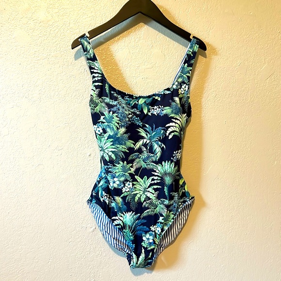 Tommy Bahama Reversible One Piece Swimsuit - Picture 1 of 5